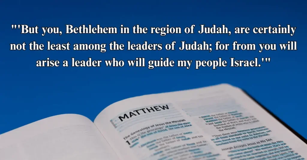 15. Matthew 2:6 – The King is Born