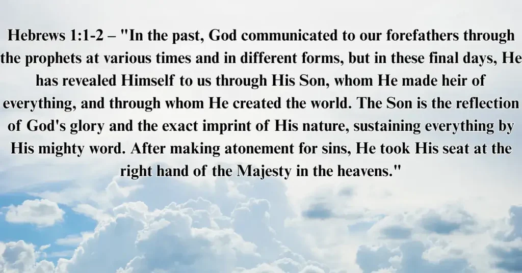 23. Hebrews 1:1-2 – God Speaks Through His Son