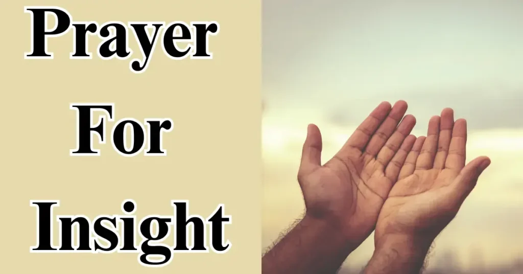 8. Prayer for Insight
