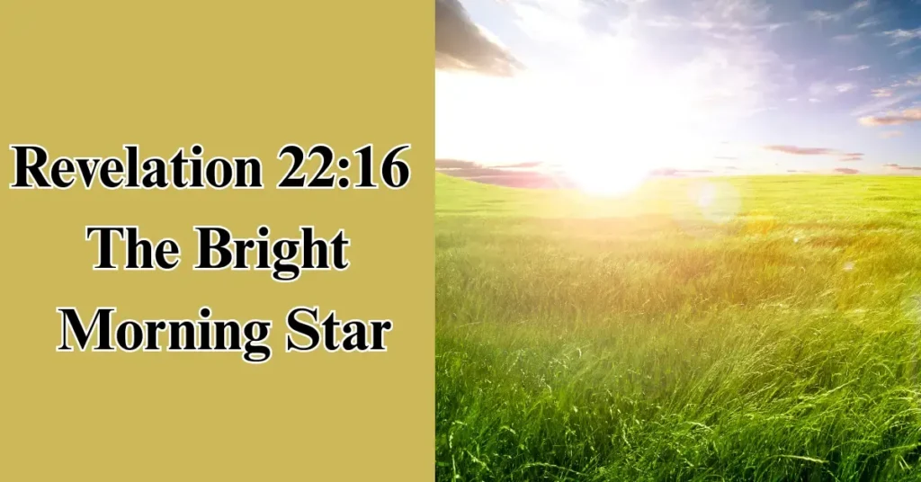 6. Revelation 22:16 – The Bright Morning Star