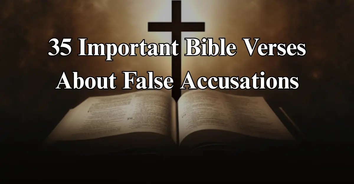 35 Bible Verses About False Accusations ([Truth], [Justice], [Healing])