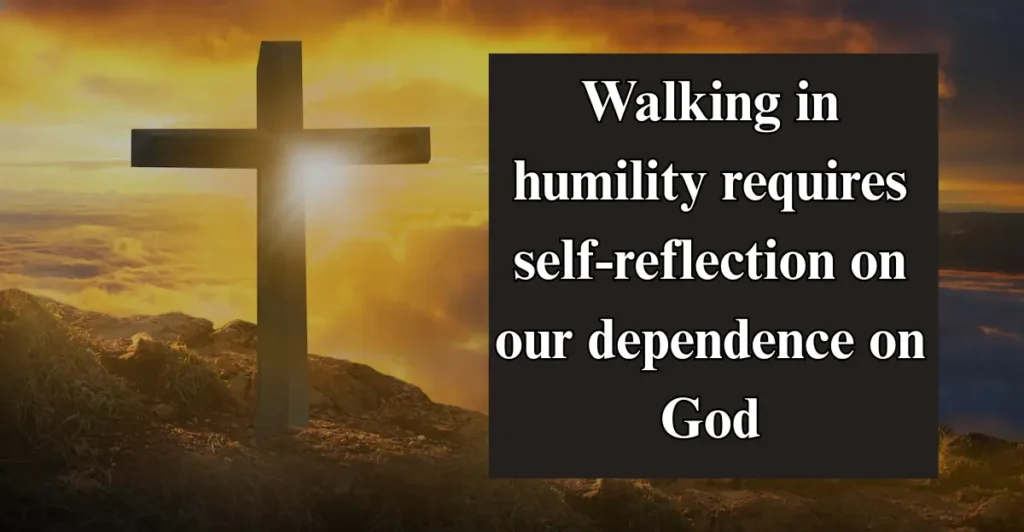 Walking in Humility