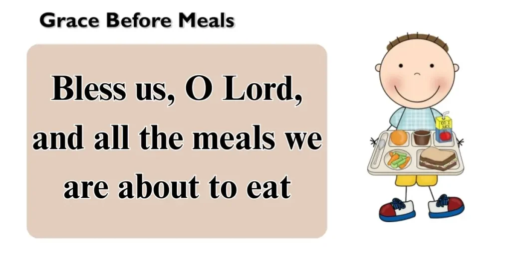 Grace Before Meals Prayer