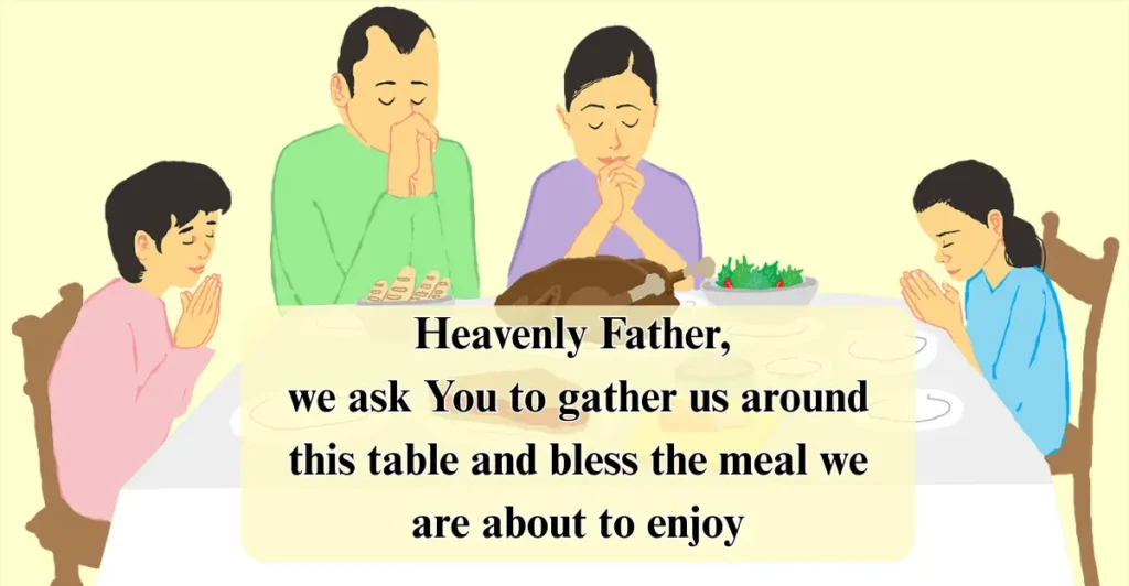 Family Dinner Prayer and Blessings