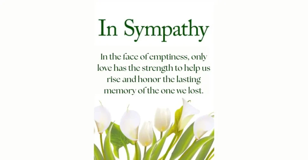 The most beautiful sympathy messages