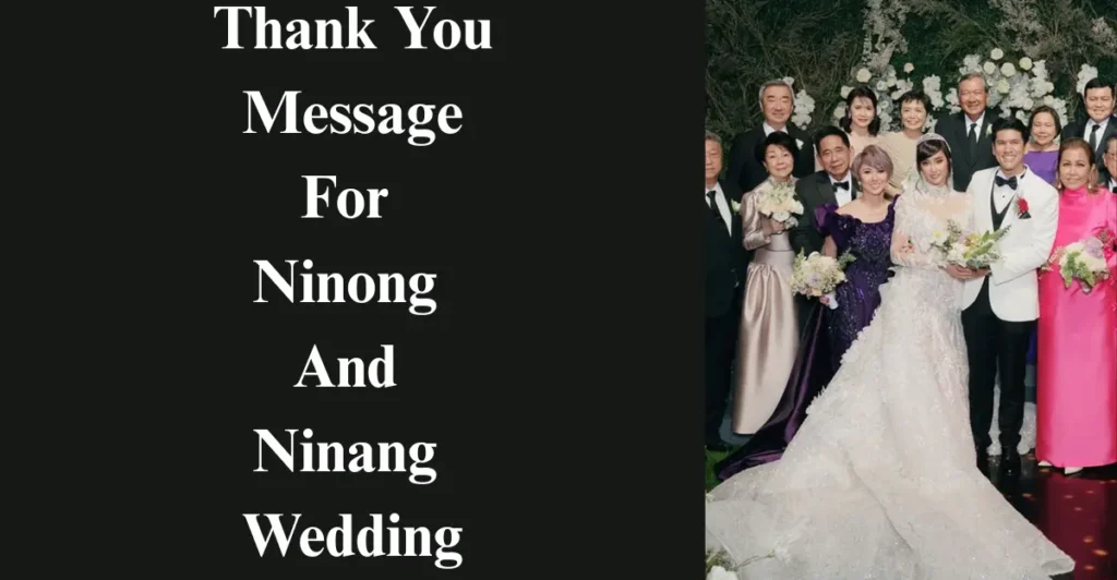 Thank You Message For Ninong And Ninang Wedding