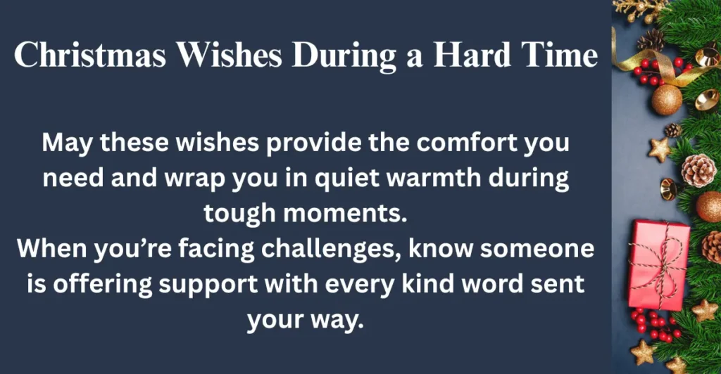 Christmas Wishes During a Hard Time