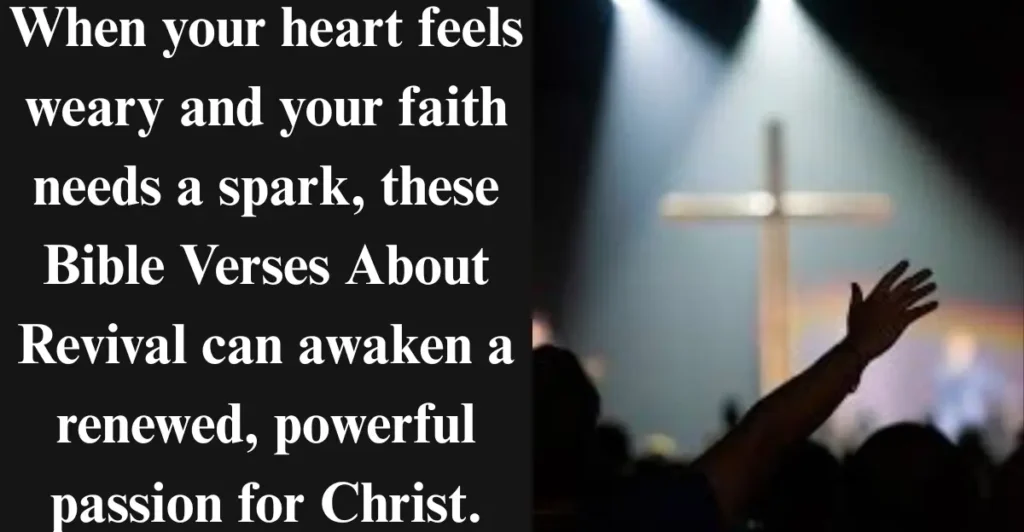 35 Bible Verses About Revival