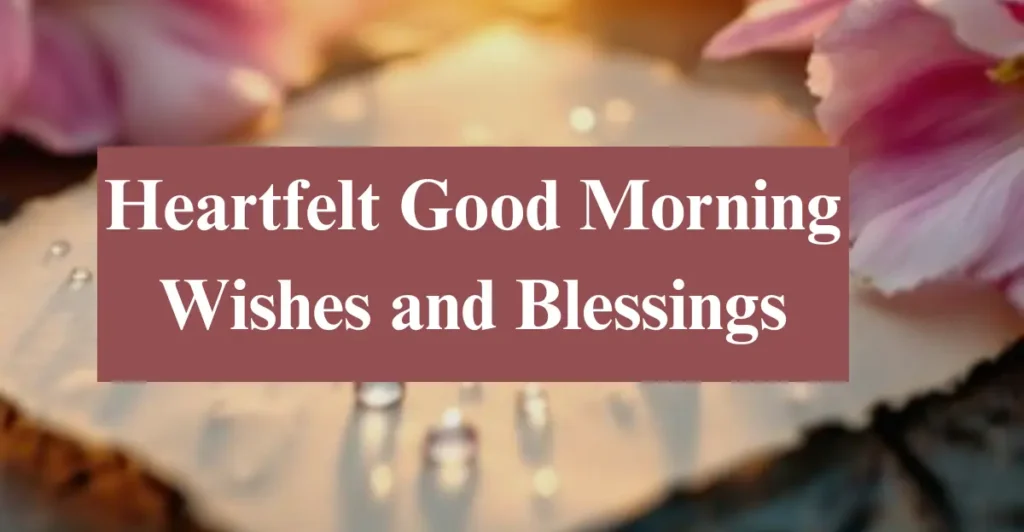 Heartfelt Good Morning Wishes and Blessings