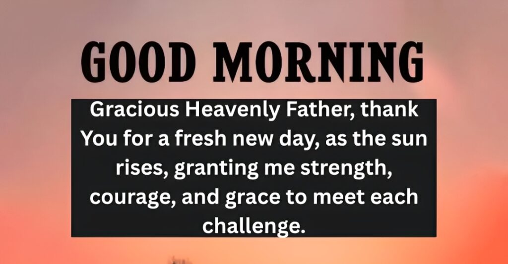 Good Morning Inspirational Prayer