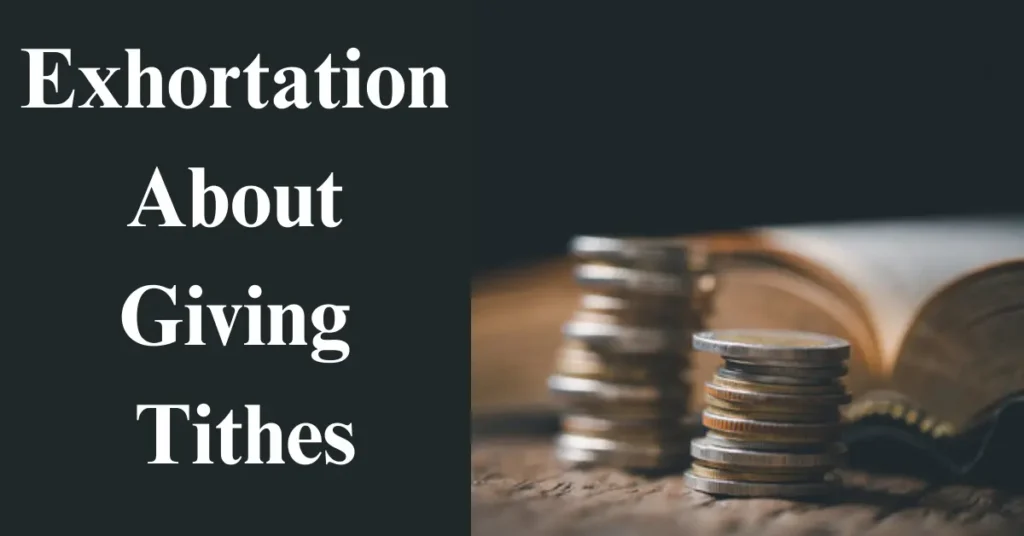 100 Short Exhortation About Giving Tithes And Offering