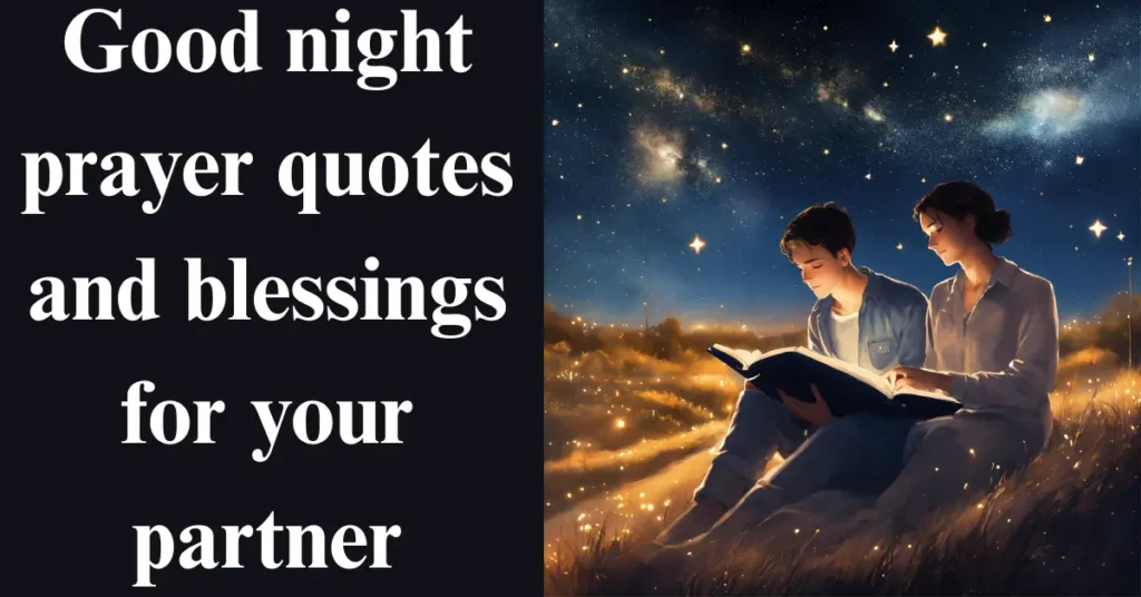 Good night prayer quotes and blessings for your partner