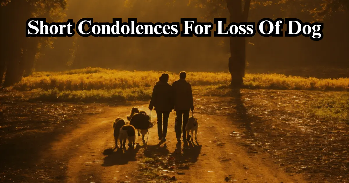 Short Condolences For Loss Of Dog [Sympathy, Healing Quotes]