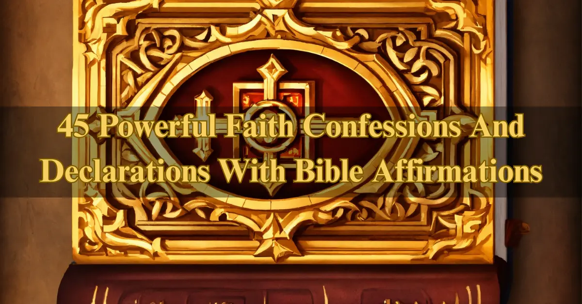 45 Powerful Faith Confessions [Prayers & Bible Declarations]