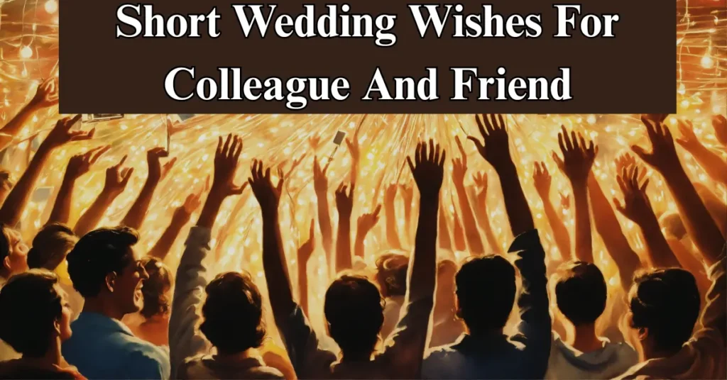 Short Wedding Wishes For Colleague And Friend