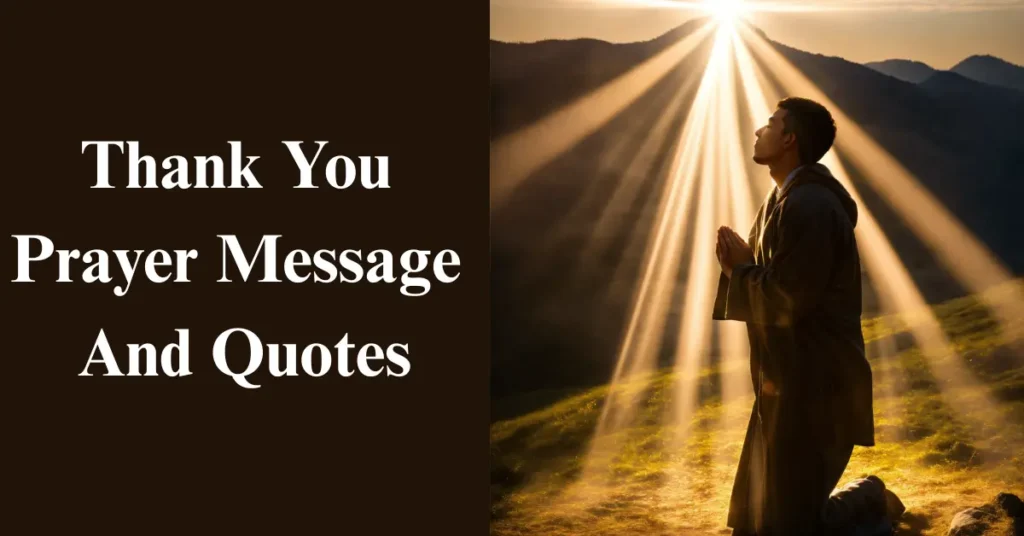 Thank You Prayer Message And Quotes