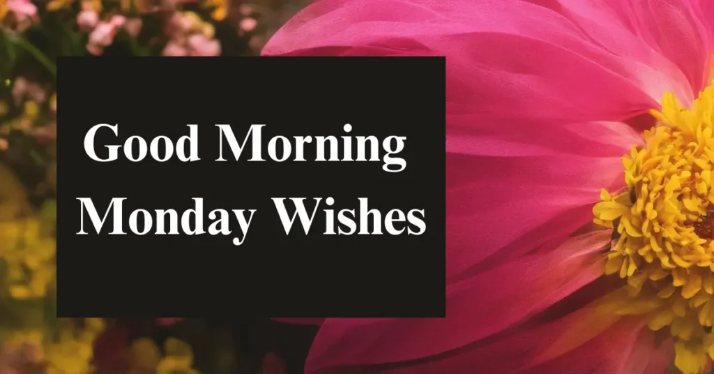 Good Morning Monday Wishes