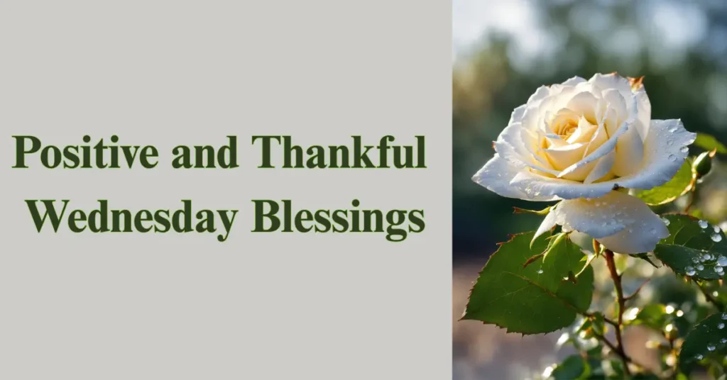 Positive and Thankful Wednesday Blessings: