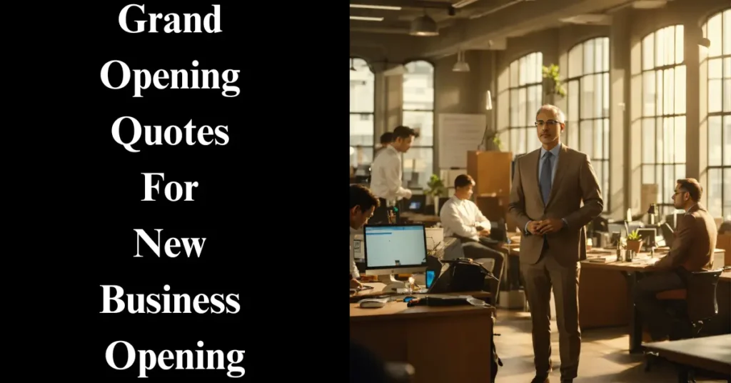 Grand Opening Quotes For New Business Opening