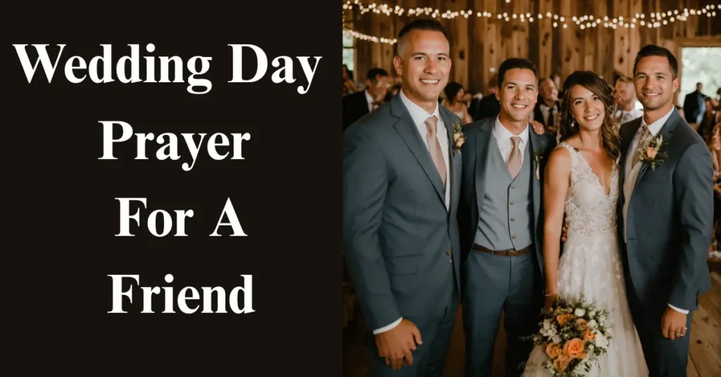 Wedding Day Prayer For A Friend