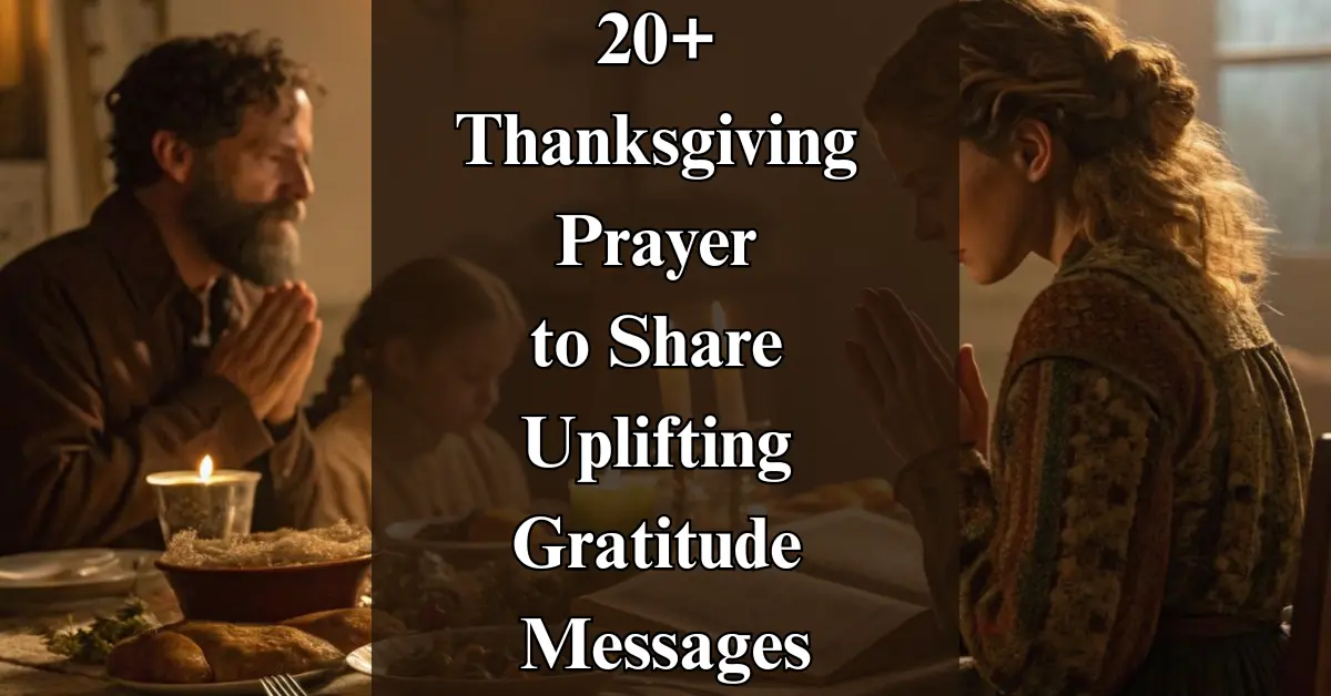 20+ Thanksgiving Prayers [Inspiring]