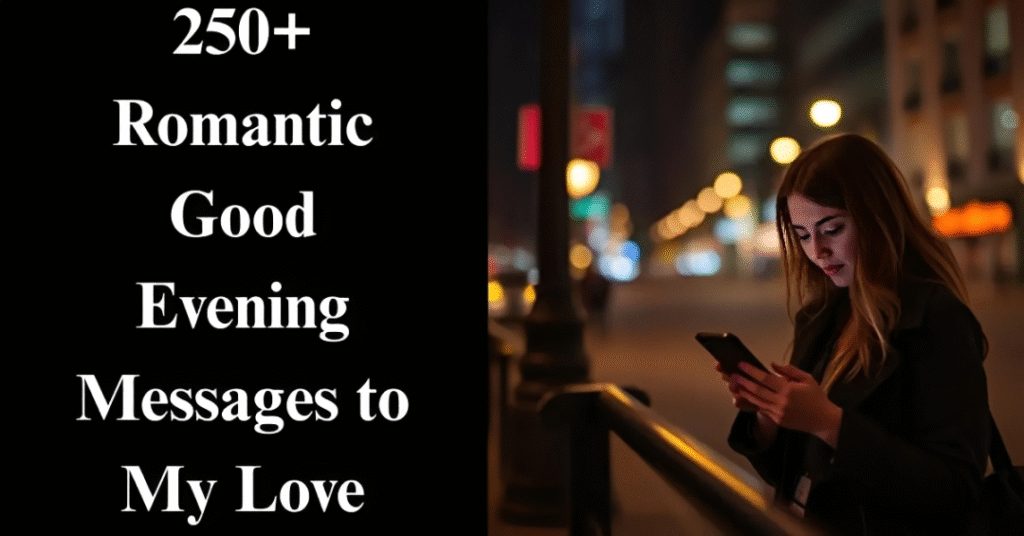 250+ Romantic Good Evening Messages to My Love