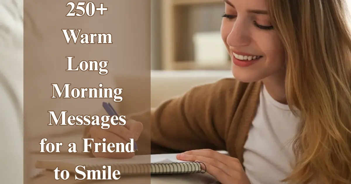 250+ Warm Morning Messages for Friend (Pure Positivity)