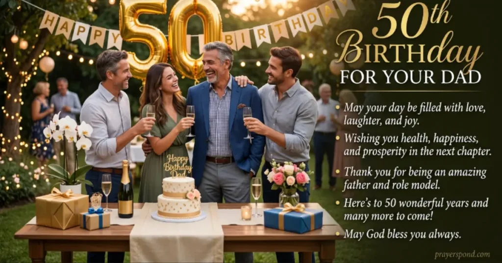 50th Birthday Wishes for Your Dad