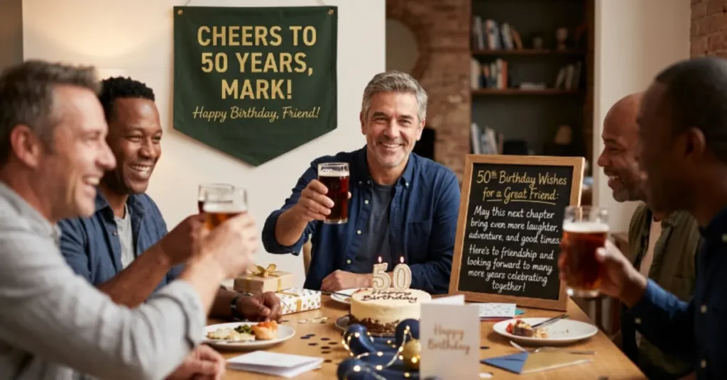50th Birthday Wishes for a Male Friend