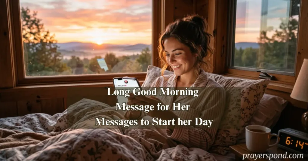 Long Good Morning Message for Her – Messages to Start her Day
