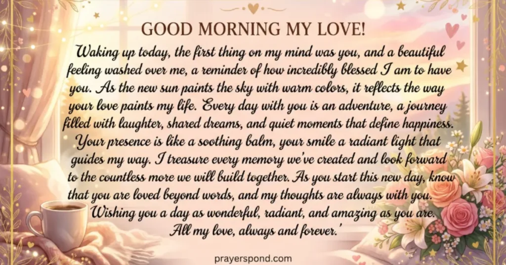 Good Morning Paragraph for Her