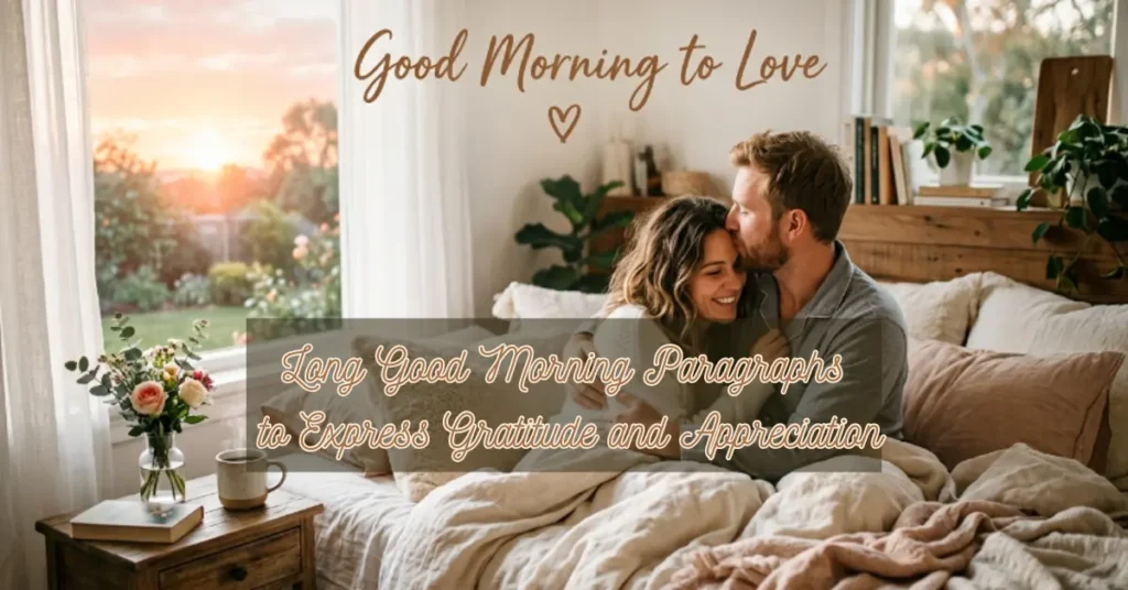 Long Good Morning Paragraphs to Express Gratitude and Appreciation