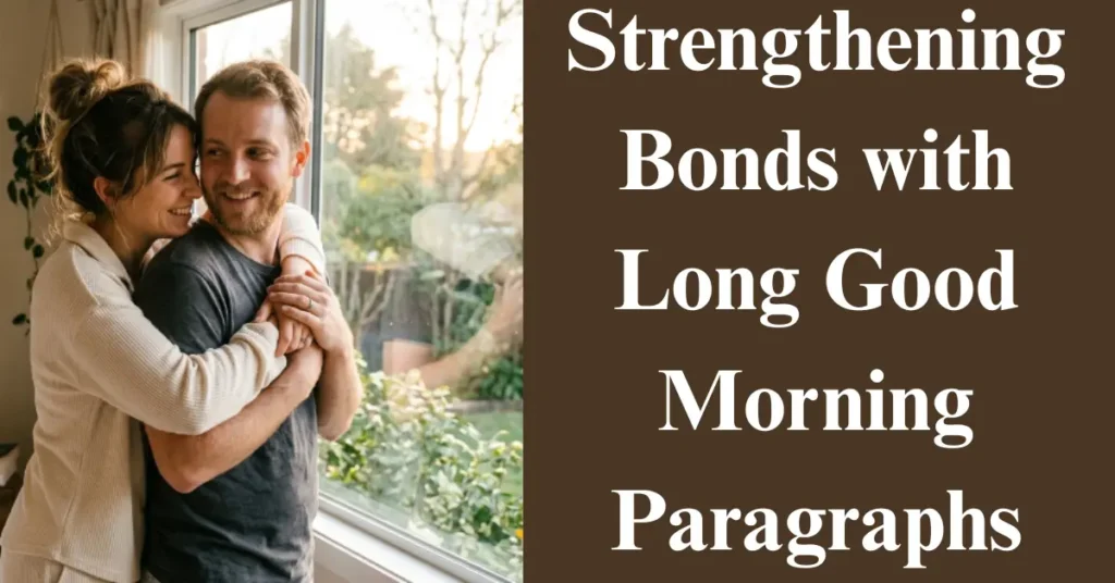 Strengthening Bonds with Long Good Morning Paragraphs