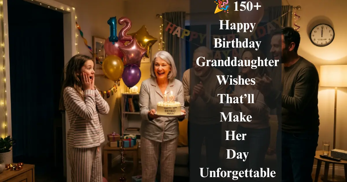 🎉 150+ Happy Birthday Granddaughter Wishes (Sweet Blessings & Joy)