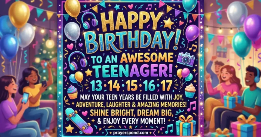 Teen Birthday Wishes (13-17)