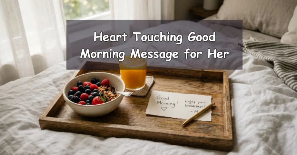 Heart Touching Good Morning Message for Her