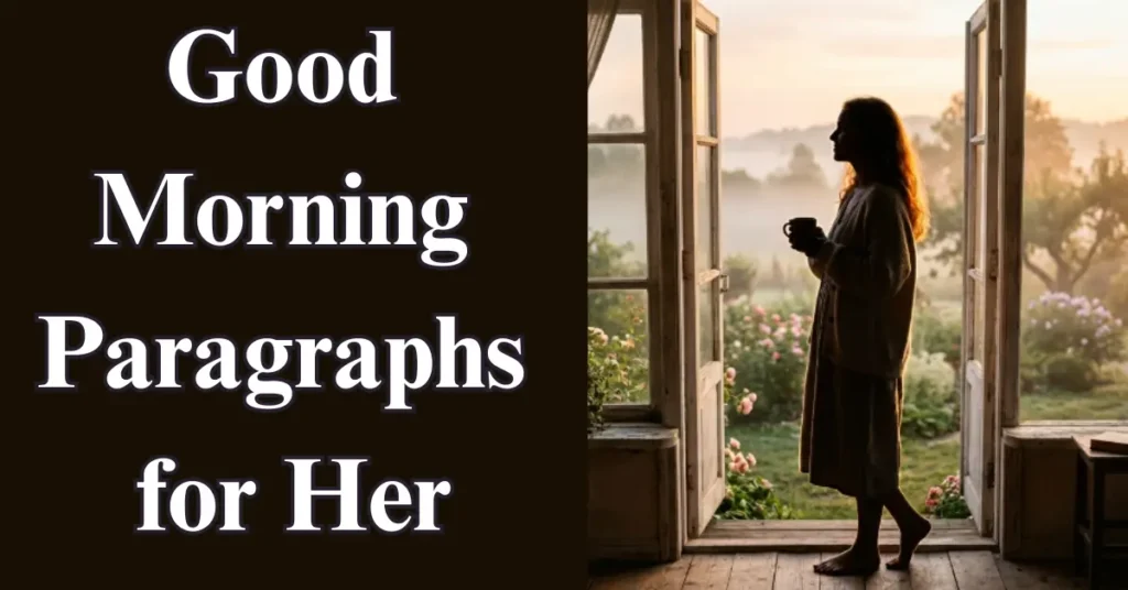 Good Morning Paragraphs for Her