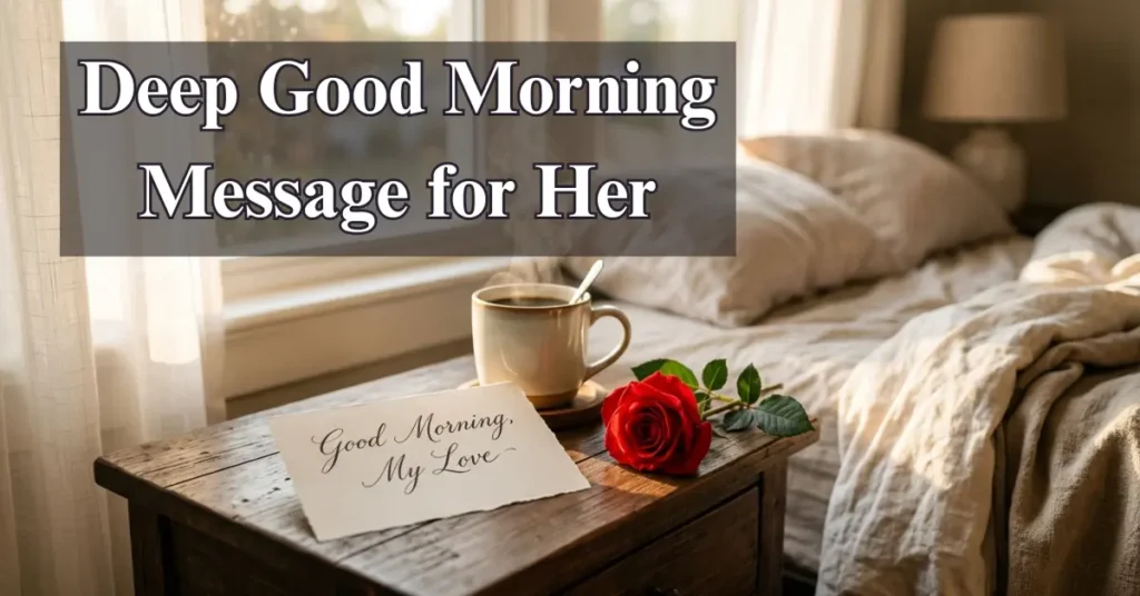 Deep Good Morning Message for Her