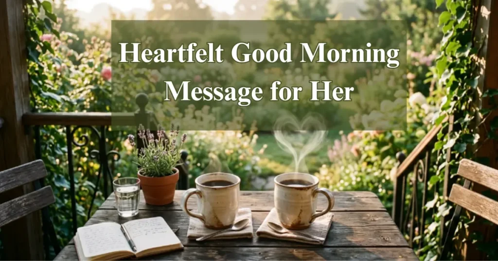 Heartfelt Good Morning Message for Her