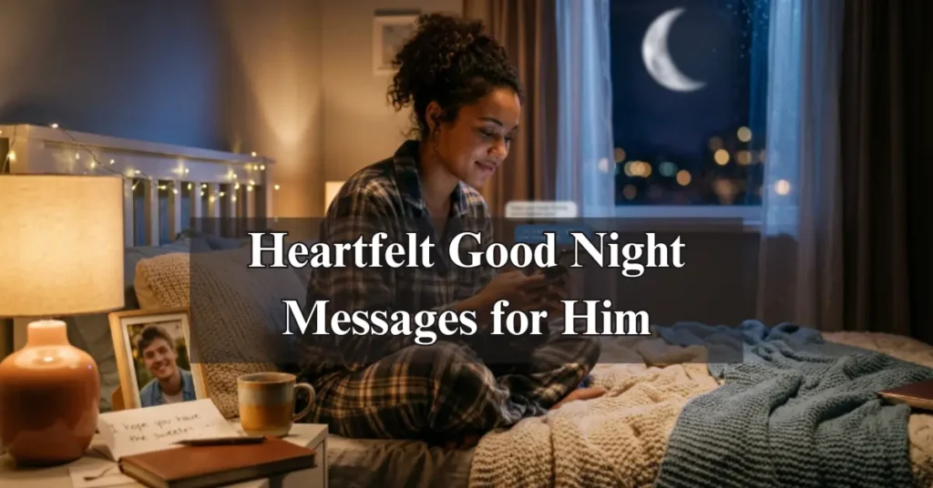 Heartfelt Good Night Messages for Him