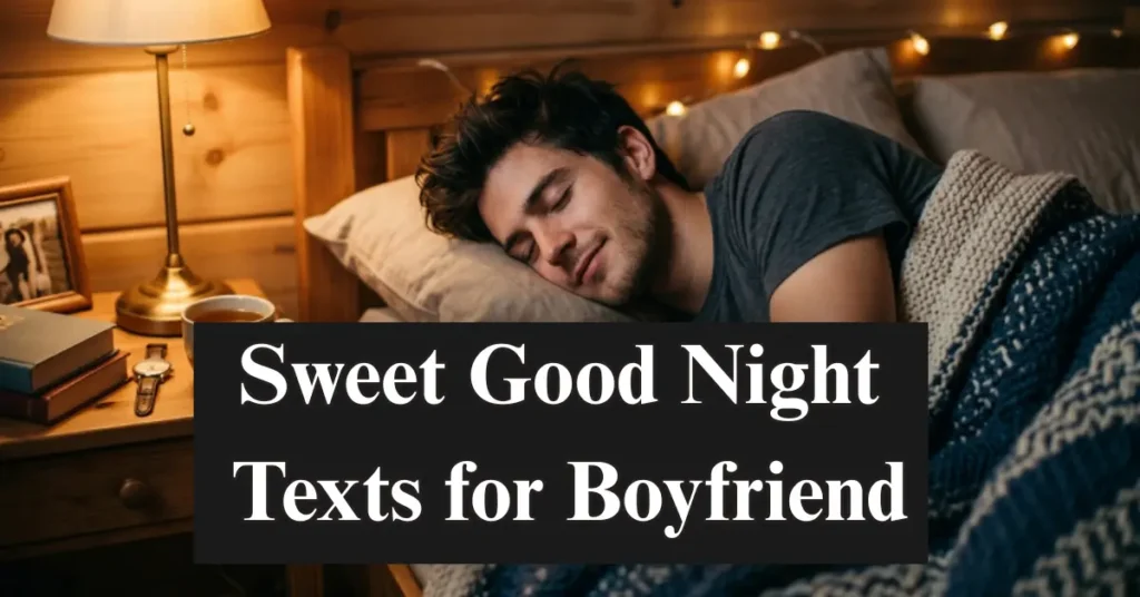 Sweet Good Night Texts for Boyfriend