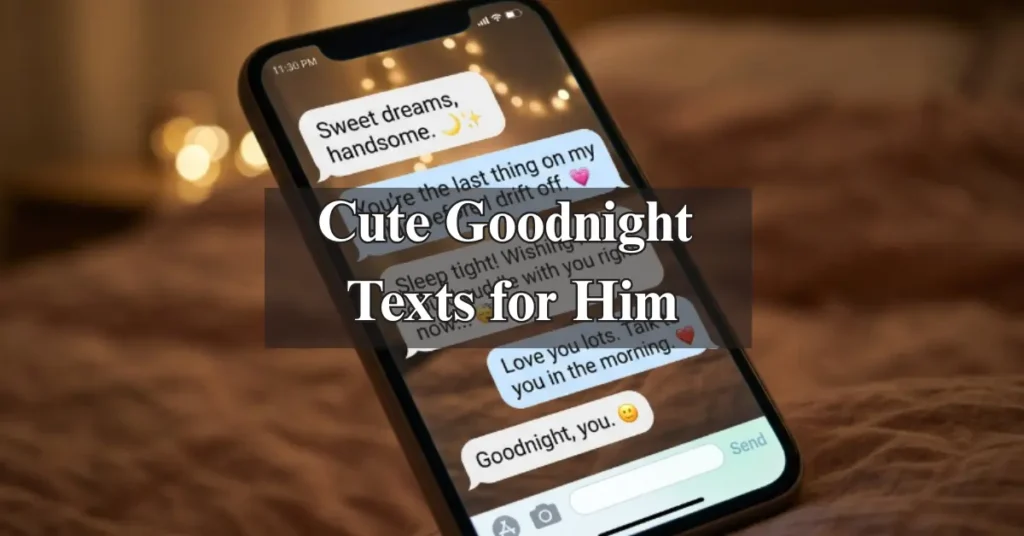 Cute Goodnight Texts for Him