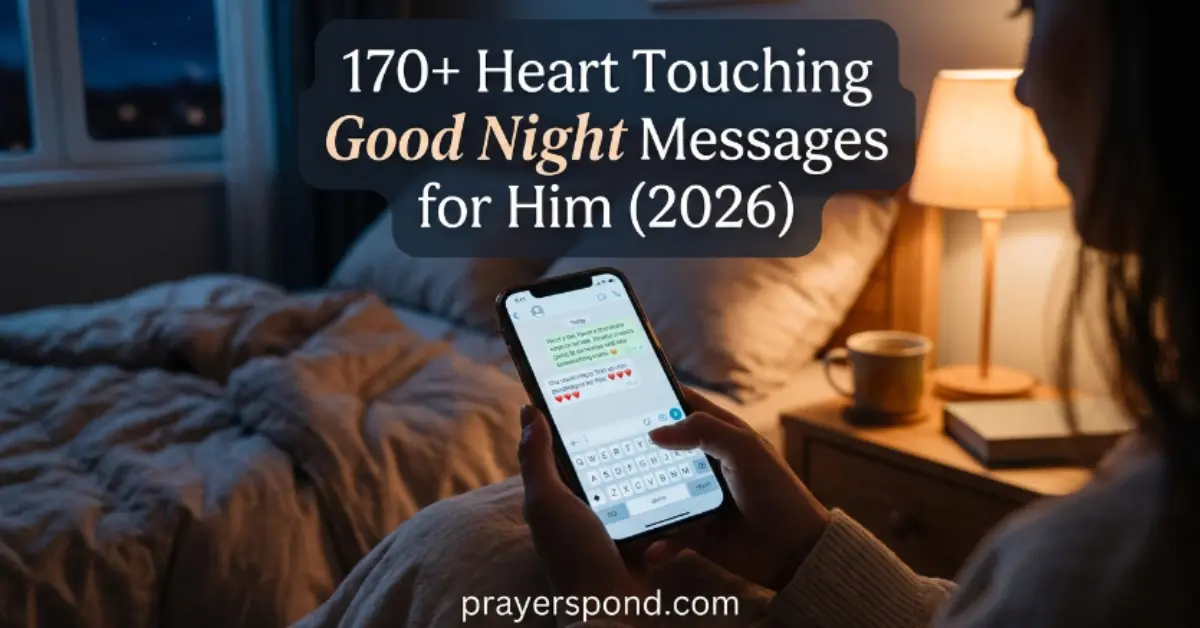 170+ Heart Touching Good Night Messages for Him [Love & Care]
