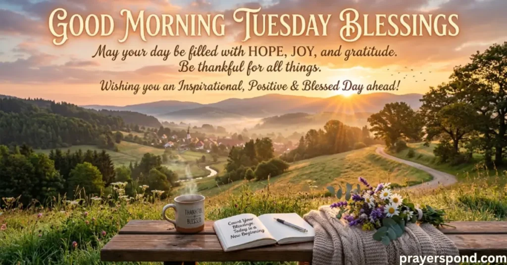 Inspirational, Positive & Thankful Good Morning Tuesday Blessings