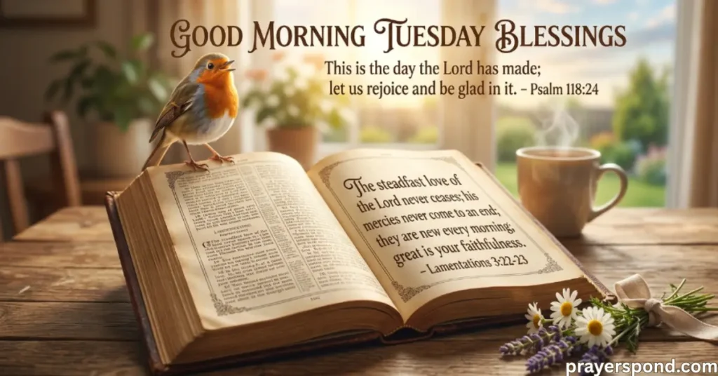 Good Morning Tuesday Blessings Bible Verses