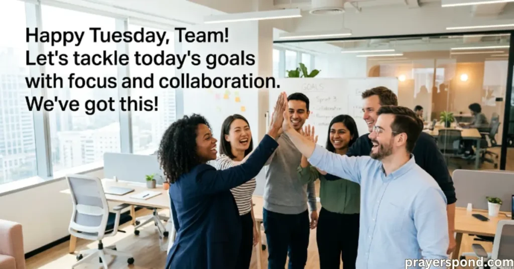 Encouraging Tuesday Morning Greetings for Coworkers